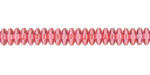 Czech Glass Raspberry w/ Gold Luster Spacer 2x6mm