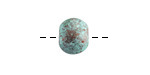 Mykonos Metalized Ceramic Copper Patina Rondelle 10x13mm