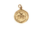 Nina Designs Bronze Wax Seal Lunar Moth Focal 18x23mm