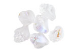 Czech Glass Matte Crystal AB Murex Shell 15x12mm