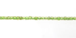 Peridot Faceted Cube 2mm