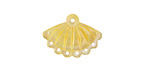 Gold Lip Shell Fan Chandelier Focal Link 20x15mm