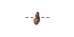 Mykonos Antique Copper (plated) Mini Cerith Shell 4x10mm