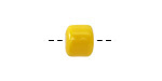 Yellow Porcelain Barrel 9x10mm