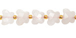 Rose Quartz (Light) Microfaceted Butterfly 8x10mm