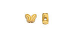24K Gold (plated) Butterfly Bead 6.5x8.5mm