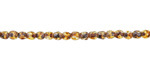 Czech Glass Crystal Picasso Fire Polished Round 3mm