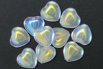 Czech Glass Crystal AB Heart 10mm