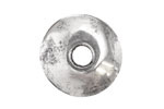 Mykonos Metalized Ceramic Antique Silver Spacer Disc 25mm