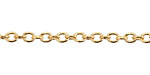 Hamilton Gold (plated) Round Wire Cable Chain, 5' Package