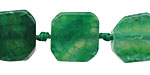 Apple Green Agate Nugget Slice 17-21mm