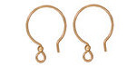 TierraCast Gold Filled Earwire Loop w/ 2.5mm Bead