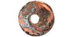 Mykonos Ceramic Iridescent Copper Patina Spacer Disc 25mm