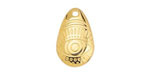 24K Gold (plated) Eye Puff Teardrop Focal 13x20mm