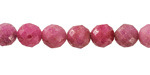 Ruby (A) Microfaceted Round 8mm