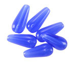 Czech Glass Cobalt Opal Teardrop 20x9mm
