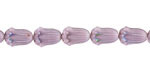 Czech Glass Matte Lavender AB Tulip 12x8mm