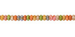 Czech Glass Fruit Cake Bright Rondelle 2.5x4mm