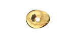 Mykonos Metalized Ceramic Gold Oval Washer 15-18mm