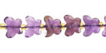 Amethyst Microfaceted Butterfly 8x10mm