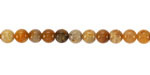 Indonesian Fossil Coral Round 4mm