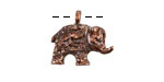 Mykonos Antique Copper (plated) Decorative Elephant Focal 19x17mm