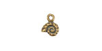 Mykonos Antique Brass (plated) Tiny Nautilus Charm 9x11mm