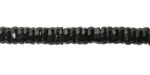 Black Obsidian Microfaceted Heishi 2x6mm