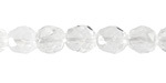 Rock Crystal Quartz Microfaceted Egg Nugget 10x9mm