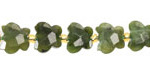 Nephrite Jade Microfaceted Butterfly 9x10mm