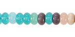 Ocean Mix Glass Rondelle 5x8mm