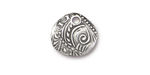 TierraCast Antique Pewter (plated) Jardin Charm 15x14mm