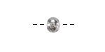 Mykonos Metalized Ceramic Antique Silver Rondelle 6x7mm