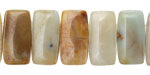 Black Gold Amazonite 2-Hole Pillow 10x20mm