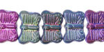 Czech Glass Wildflower Metallic Finishes Butterfly 16x11mm