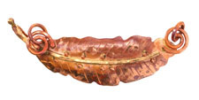 Patricia Healey Copper Big Feather Focal Link 98x26mm