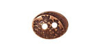 TierraCast Antique Copper (plated) Floral Button 17x13mm
