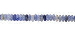 Blue Aventurine Faceted Spacer Rondelle 2x5mm