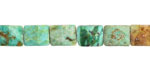 Peruvian Turquoise Microfaceted Rectangle 10x8mm