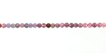 Natural Multi Spinel Ombré Faceted Round 2.5mm