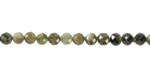 Green Tourmaline Ombré Microfaceted Round 4mm