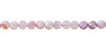 Flower Lavender Moon Quartz Microfaceted Round 4mm