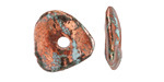 Mykonos Ceramic Iridescent Copper Patina Washer 19-20mm