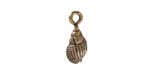 Mykonos Antique Brass (plated) Conch Shell Focal 7x18mm