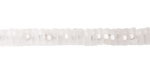 Rock Crystal Quartz Microfaceted Heishi 2x6mm