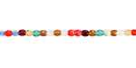 Czech Glass Multi Color Fire Polished Round 3mm