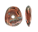 Mykonos Ceramic Iridescent Copper Patina Washer 28-30mm