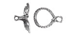 Mykonos Antique Silver (plated) Duality Toggle Clasp 14.5x20mm, 22mm Bar