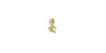 24K Gold (plated) Tiny Star Focal 4x7mm