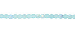 Czech Glass Matte Aquamarine AB Fire Polished Round 3mm